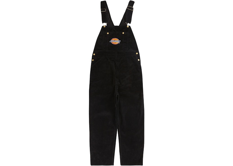 Supreme Dickies Corduroy Overalls Black