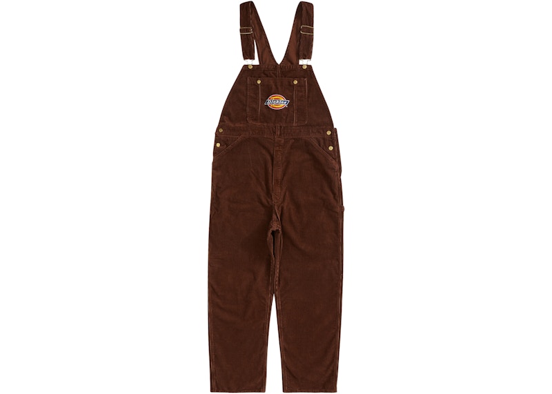 Supreme Dickies Corduroy Overalls Brown Men's - FW22 - US