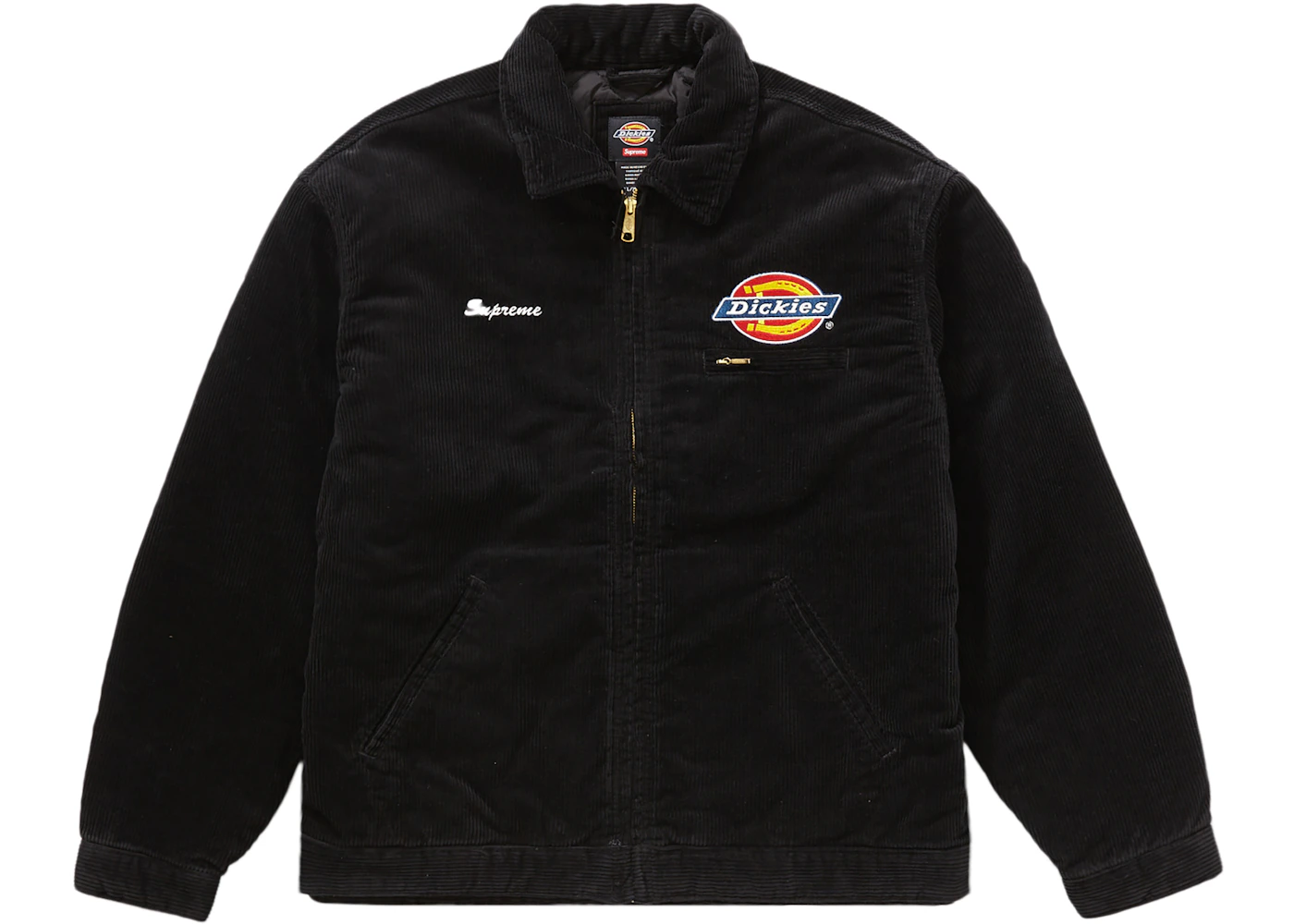 Supreme Dickies Corduroy Work Jacket Black Men's FW22 US