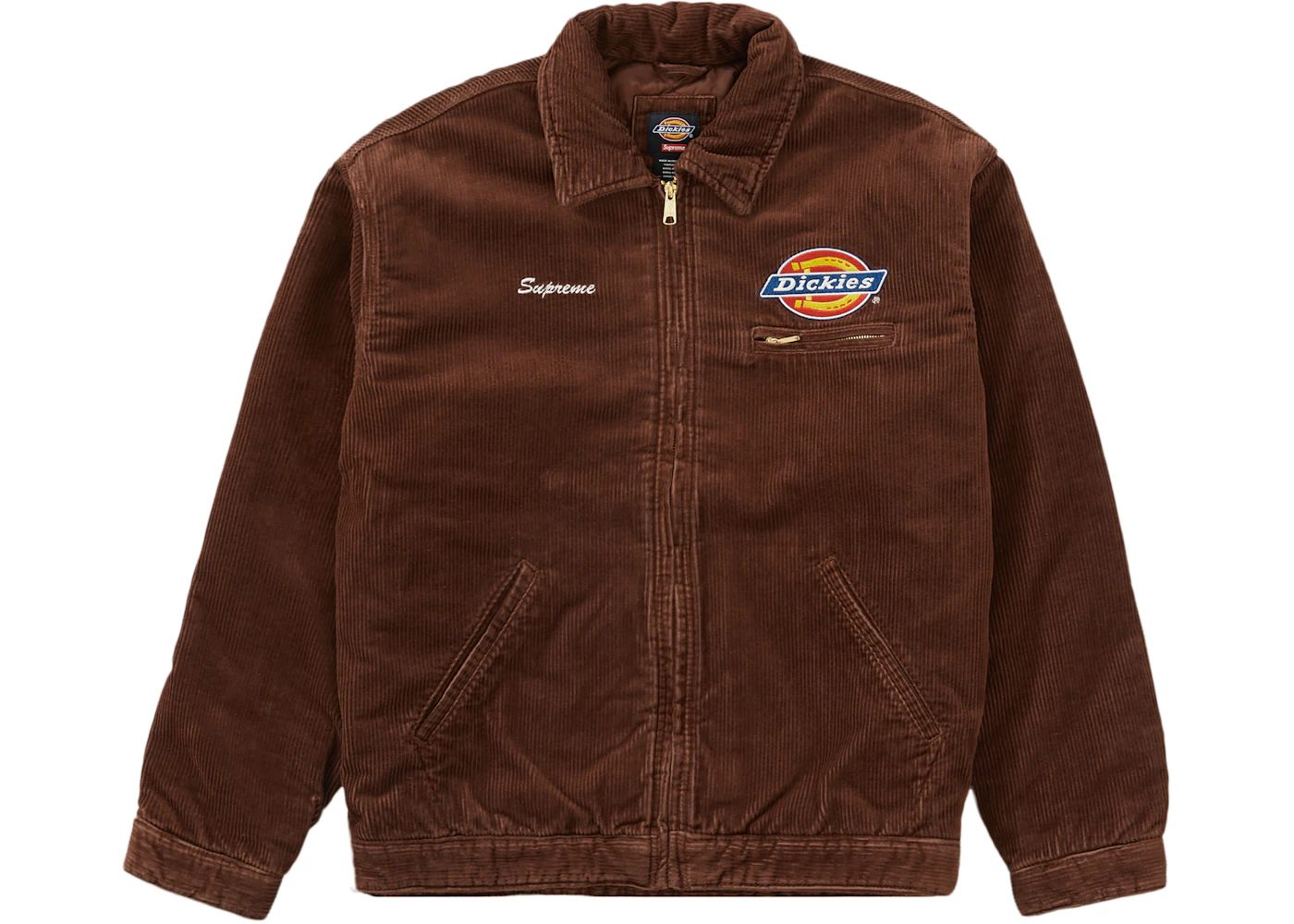 Supreme Dickies Corduroy Work Jacket Brown Men's FW22 US