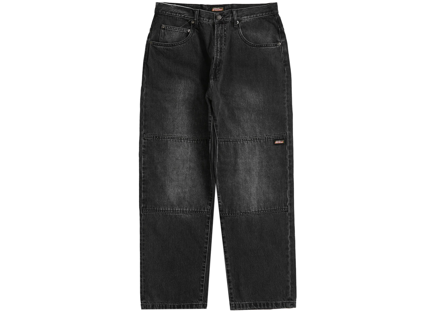 Supreme Dickies Double Knee Baggy Jean Washed Black Men's - FW23 - US