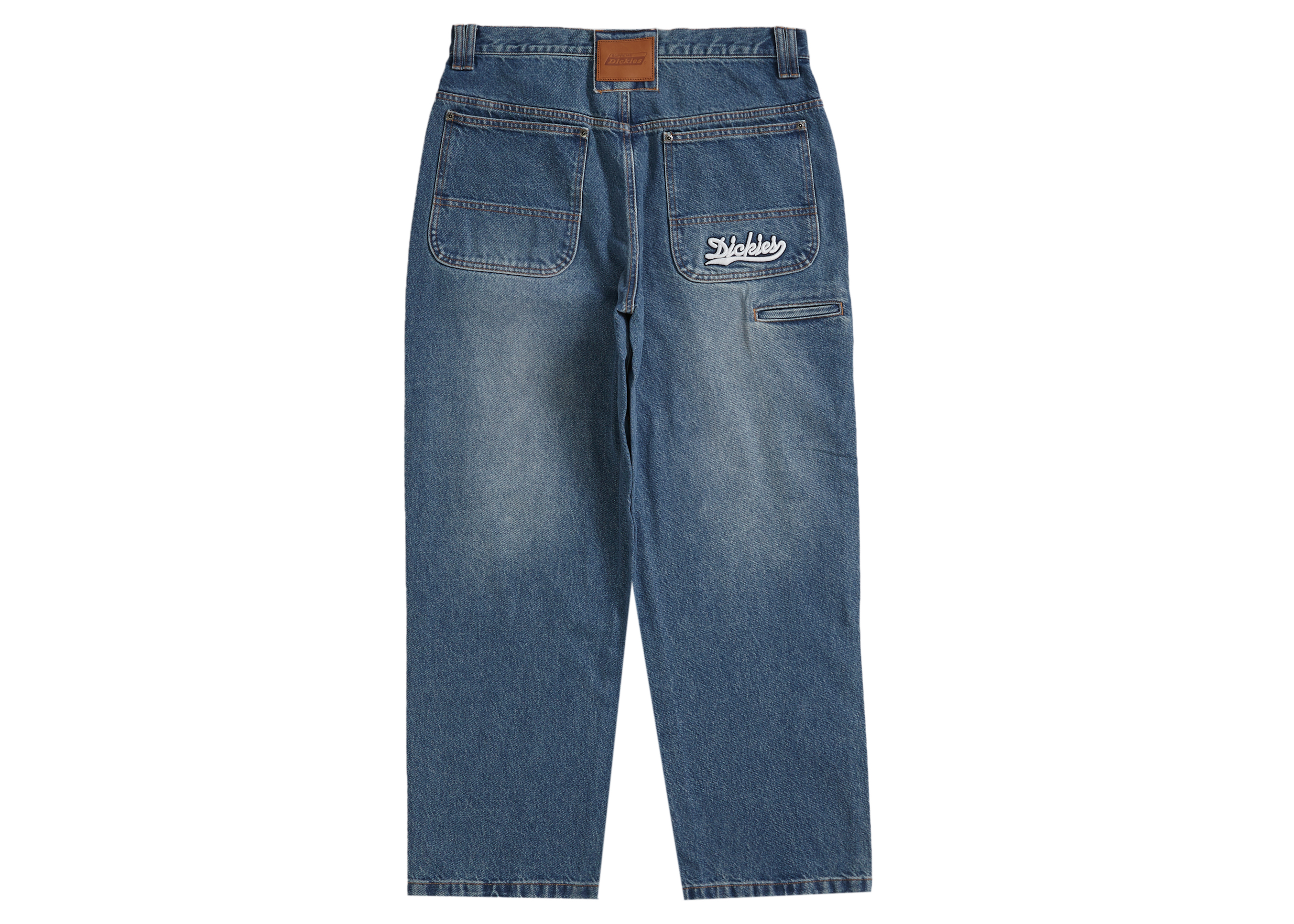 Supreme Dickies Double Knee Baggy Jean Washed Indigo