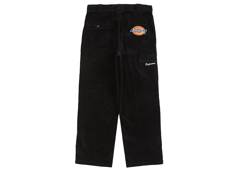 Supreme Dickies Double Knee Corduroy Work Pant Black Men's - FW22 - GB