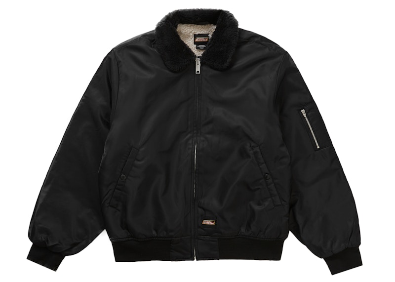 Supreme Dickies Fur Collar Bomber Jacket Black Men's - FW23 - GB