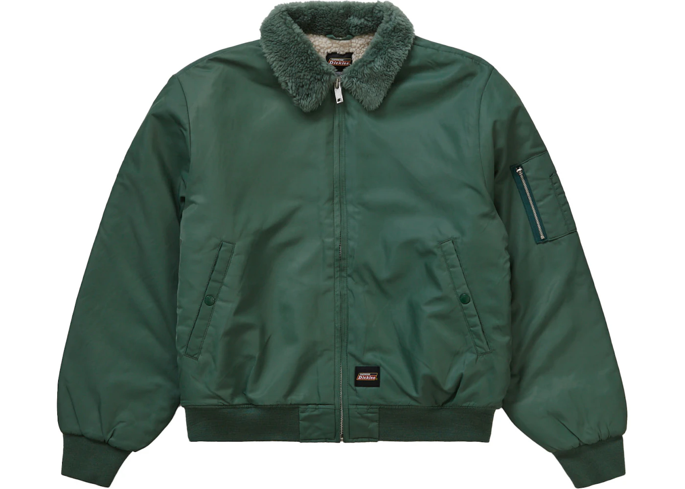 Supreme Dickies Fur Collar Bomber Jacket Green Men's FW23 US