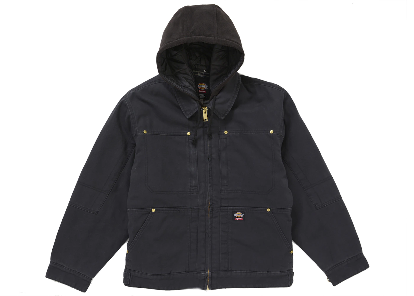 Supreme Dickies Hooded Work Jacket Black Men's FW24 US