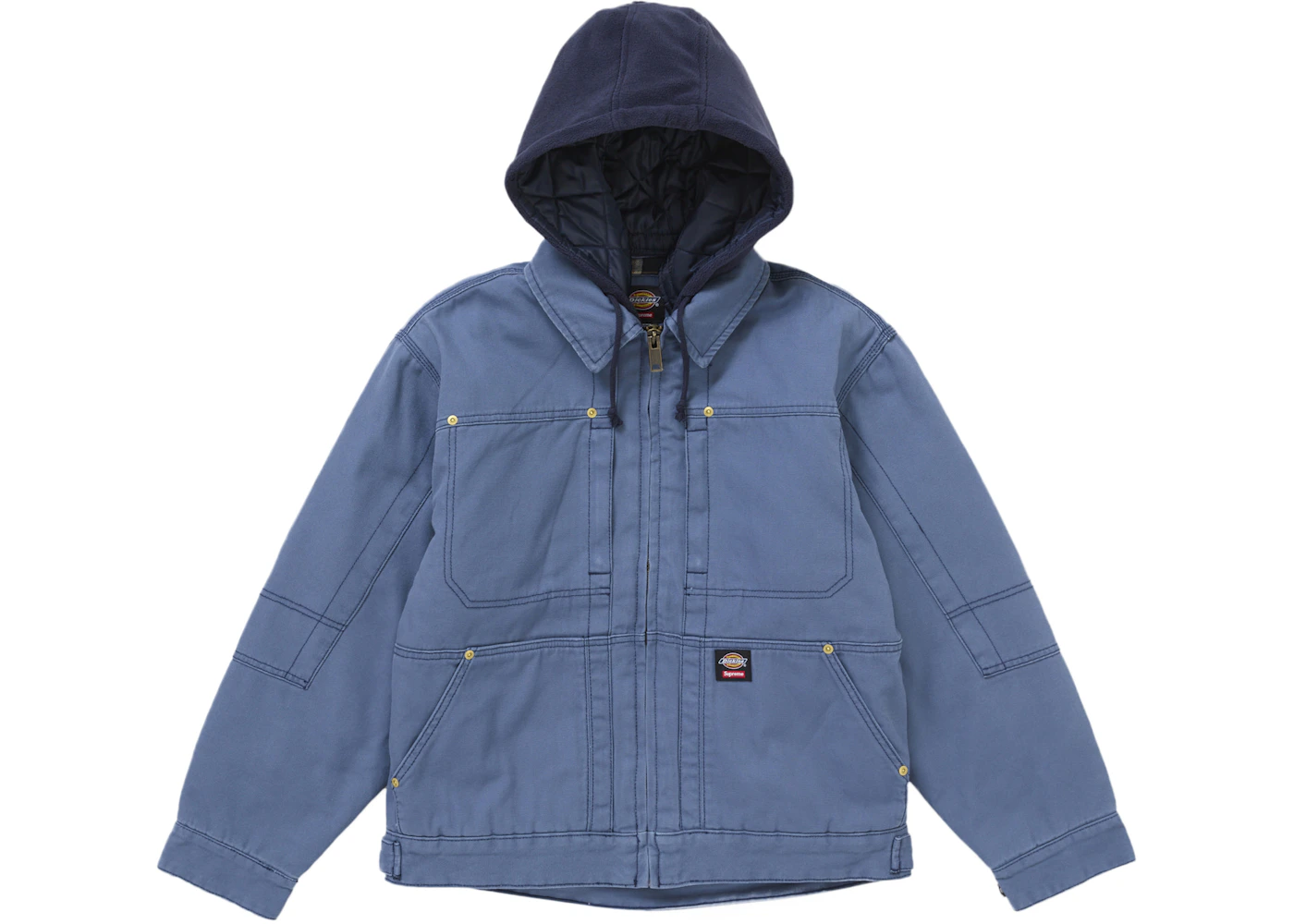 Supreme Dickies Hooded Work Jacket Blue Men's FW24 US