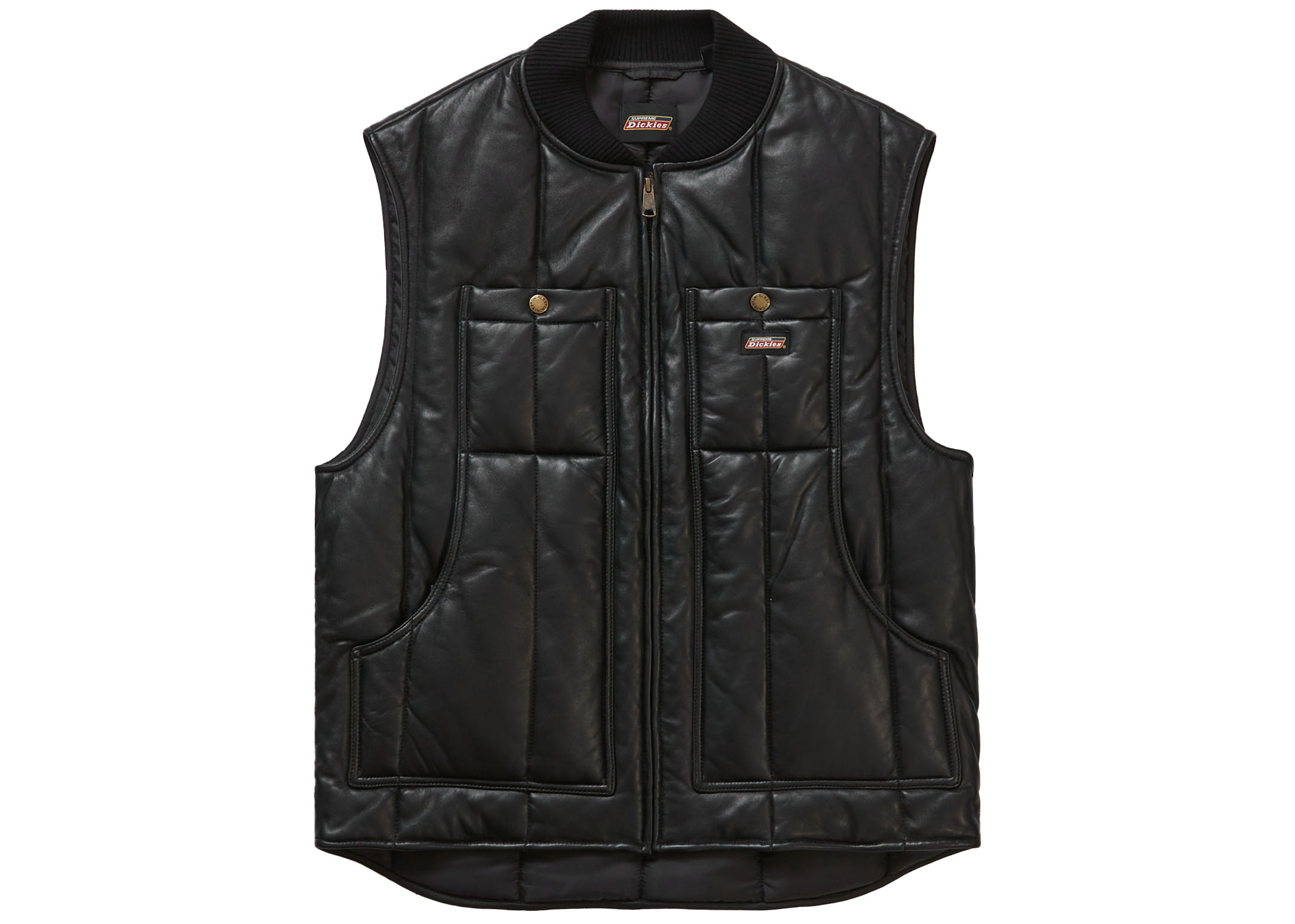 COLOSupreme®/Dickies®Leather Work Vest Black