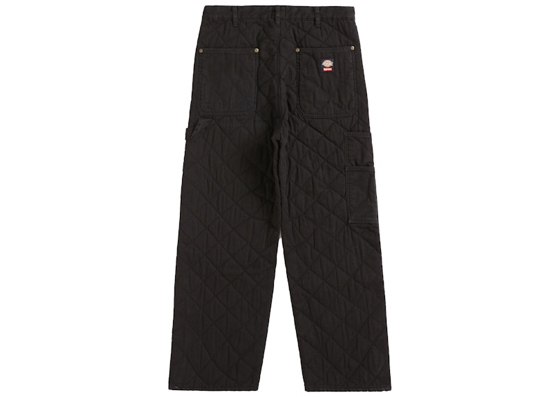 Supreme Dickies Quilted Double Knee Painter Pant Black Men's ...