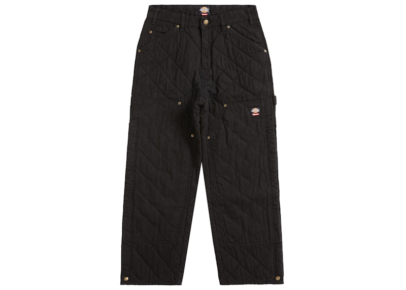 Supreme Dickies Quilted Double Knee Painter Pant Black - FW21