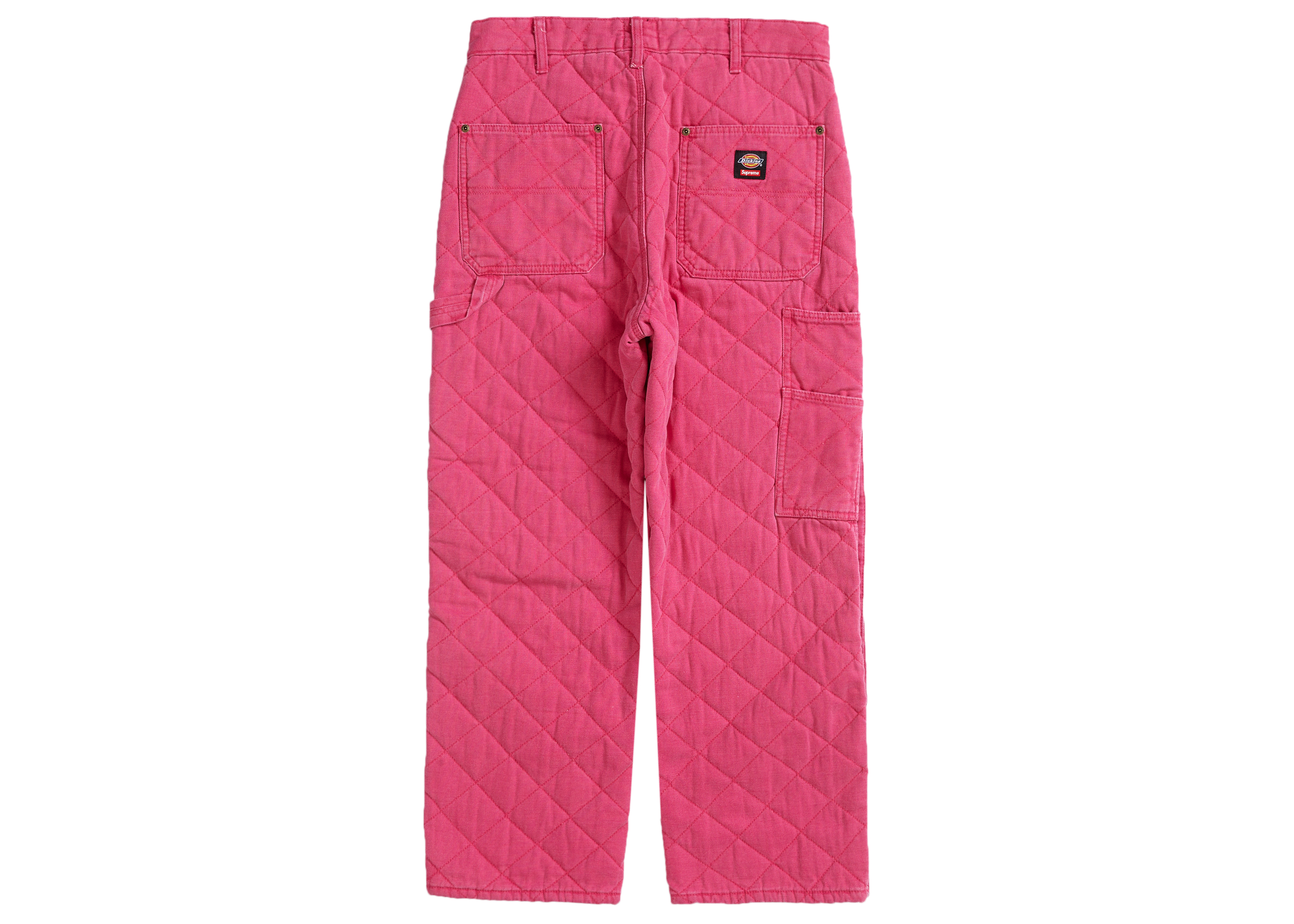 Supreme Dickies Quilted Double Knee Painter Pant Pink Men's - FW21