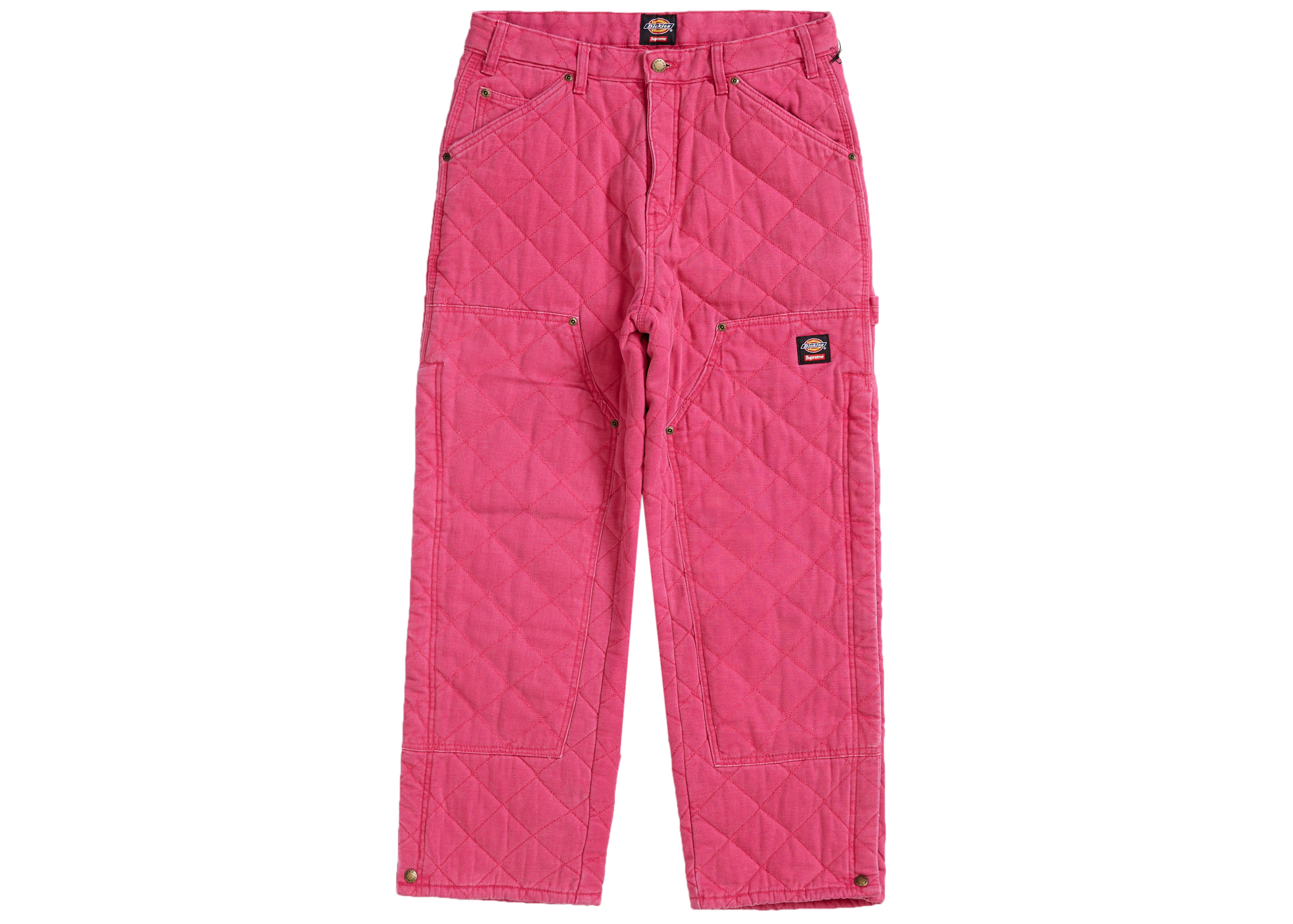 Supreme Dickies Quilted Double Knee Painter Pant Pink - FW21 Men's