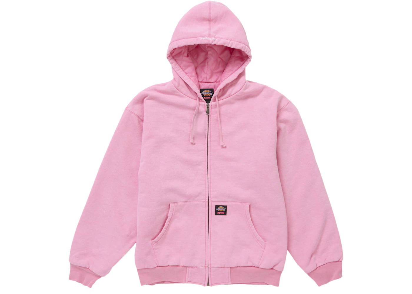Sweater Hoodies Dickies Hoodie Pink Supreme Dickies Quilted Lined