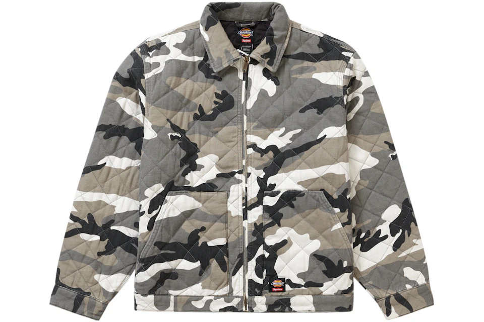 Supreme Dickies Quilted Work Jacket Grey Camo - FW21 - US