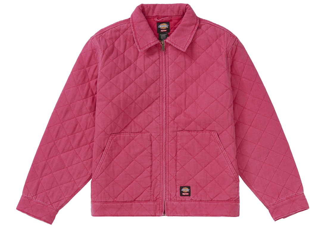 Pre-owned Supreme Dickies Quilted Work Jacket Pink