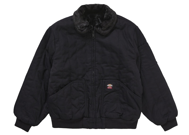 ジャケット・アウター Supreme x Dickies Reversible Quilted Supreme Dickies Reversible Quilted Faux Fur Work Jacket