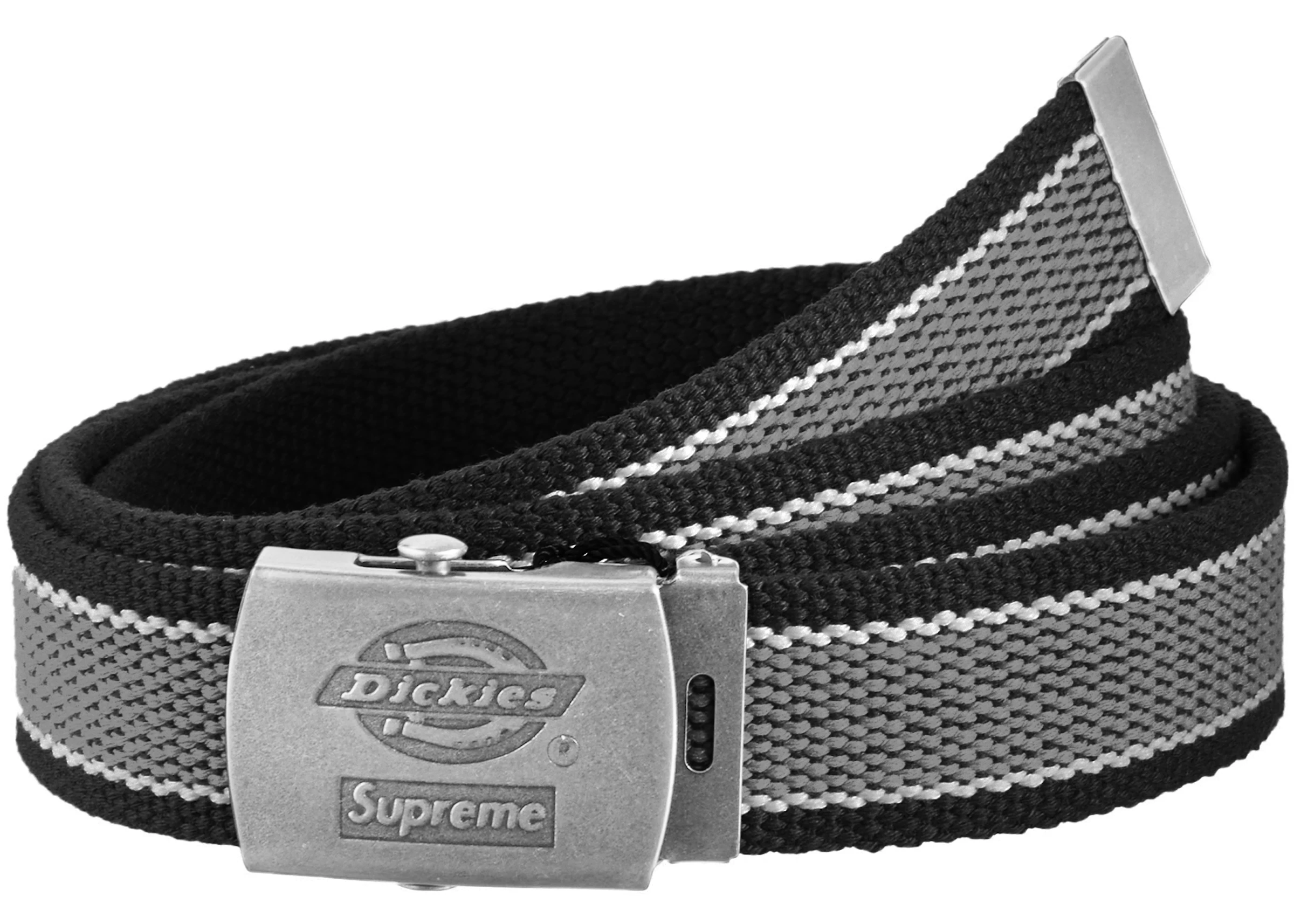 Onnauwkeurig verrassing Thuisland Supreme Dickies Stripe Webbing Belt Black - SS22 - US