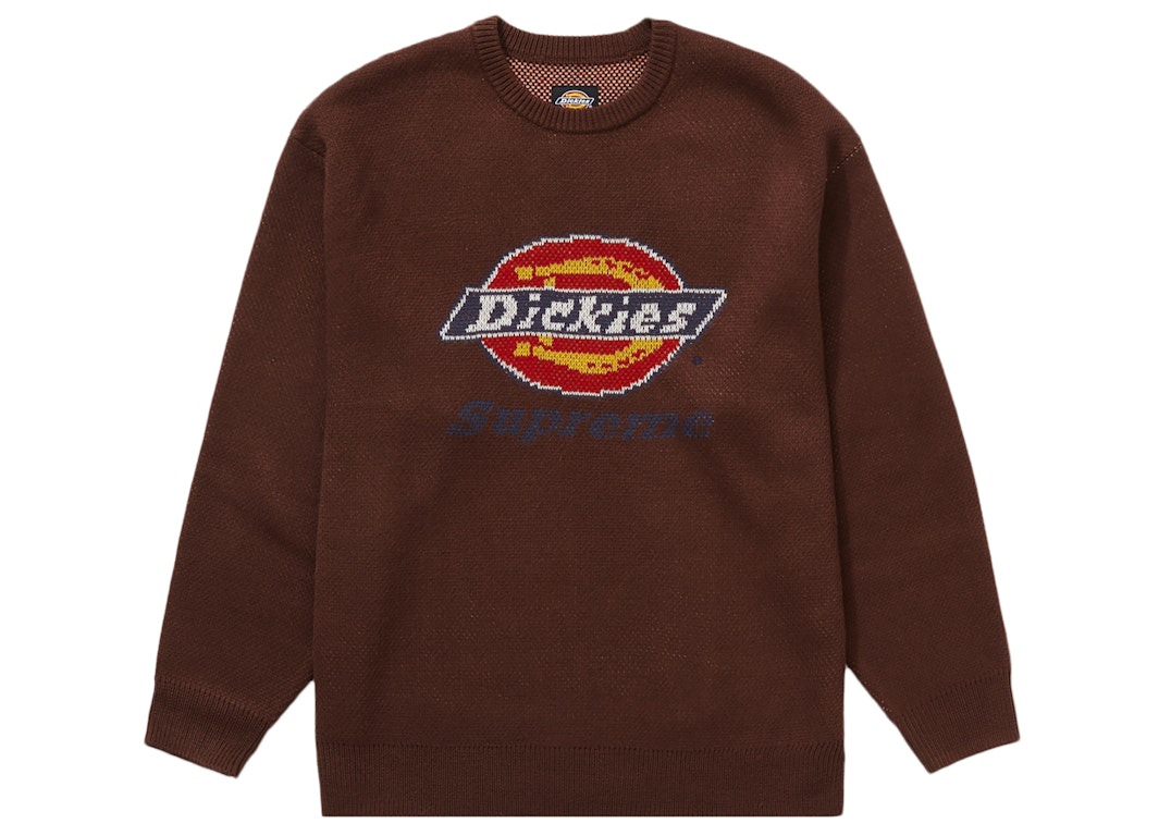 Pre-owned Supreme Dickies Sweater Brown