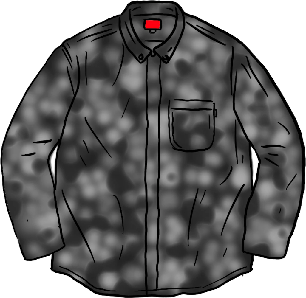 Supreme Digi Floral Corduroy Shirt Black メンズ - FW20 - JP