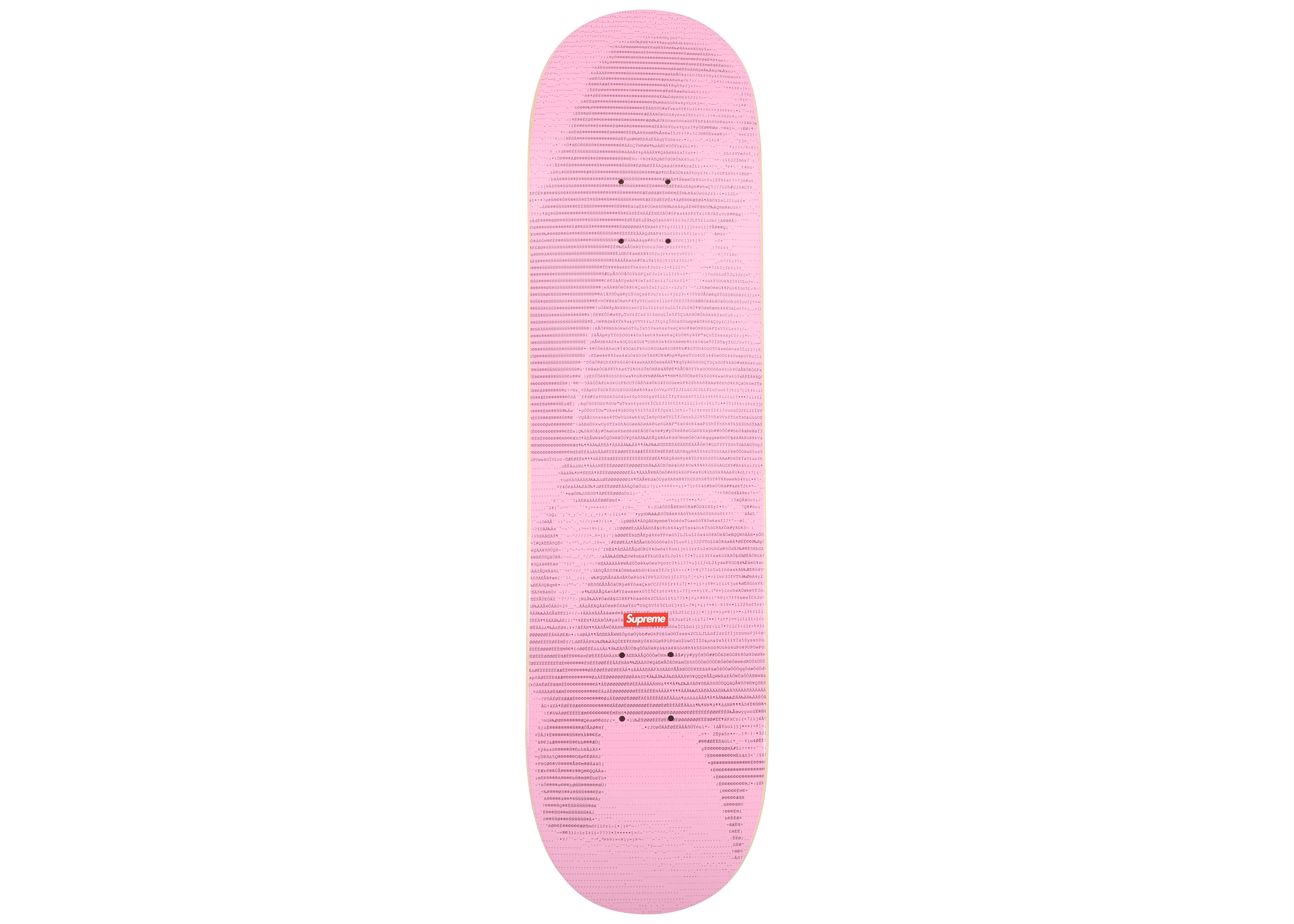 Supreme Digi Skateboard Deck Pink