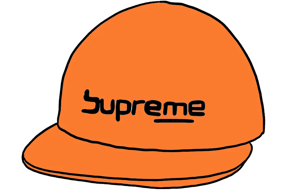 Supreme Digital Logo 6-Panel Orange