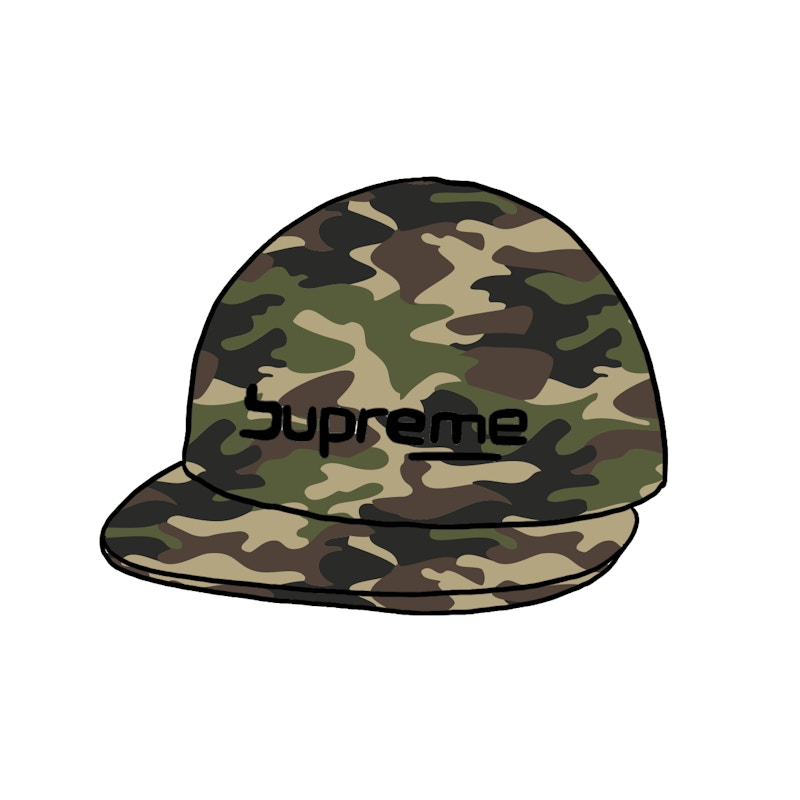 Supreme Digital Logo 6-Panel Woodland Camo