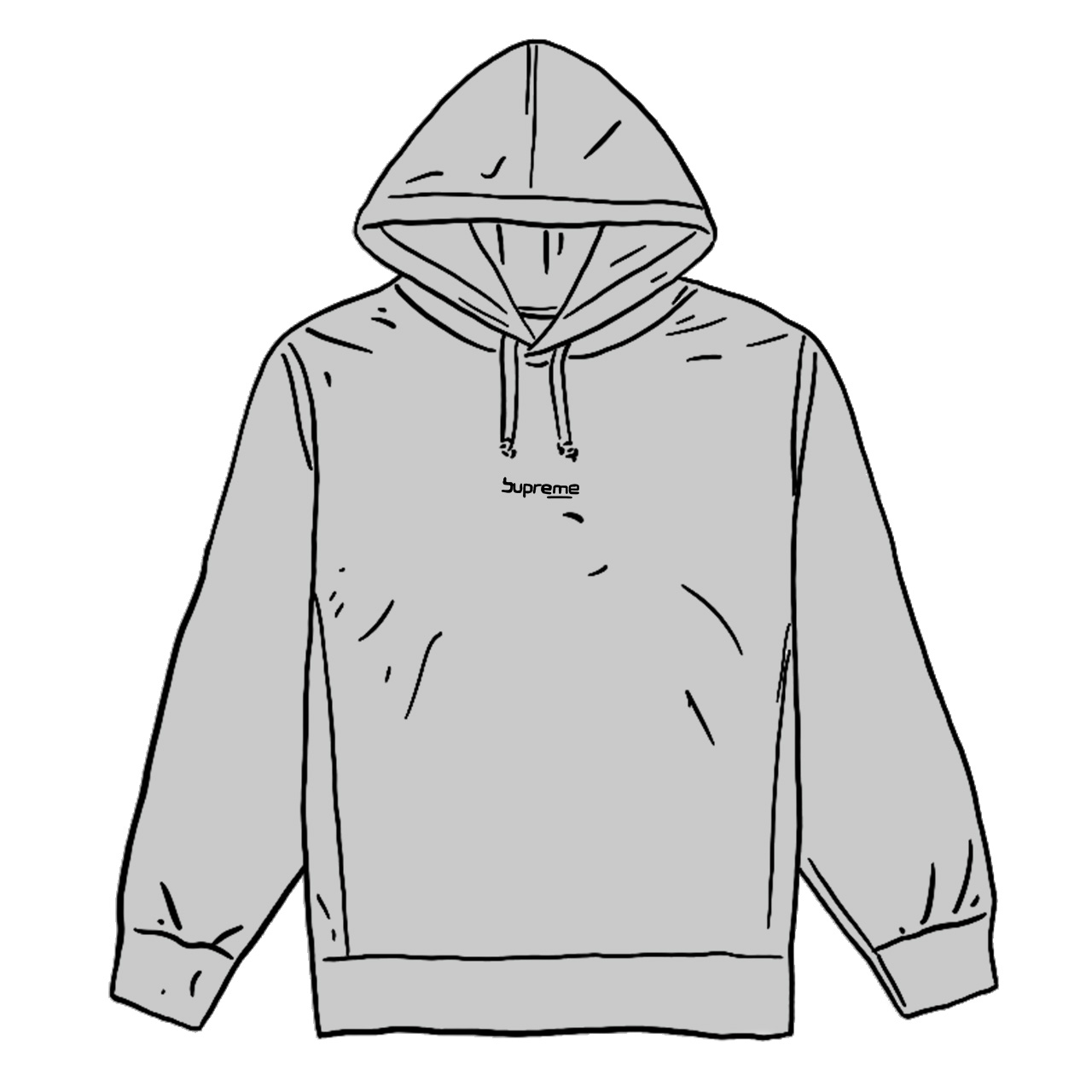 Supreme Digital Logo Hooded Sweatshirt Heather Grey Men's - SS20 - US