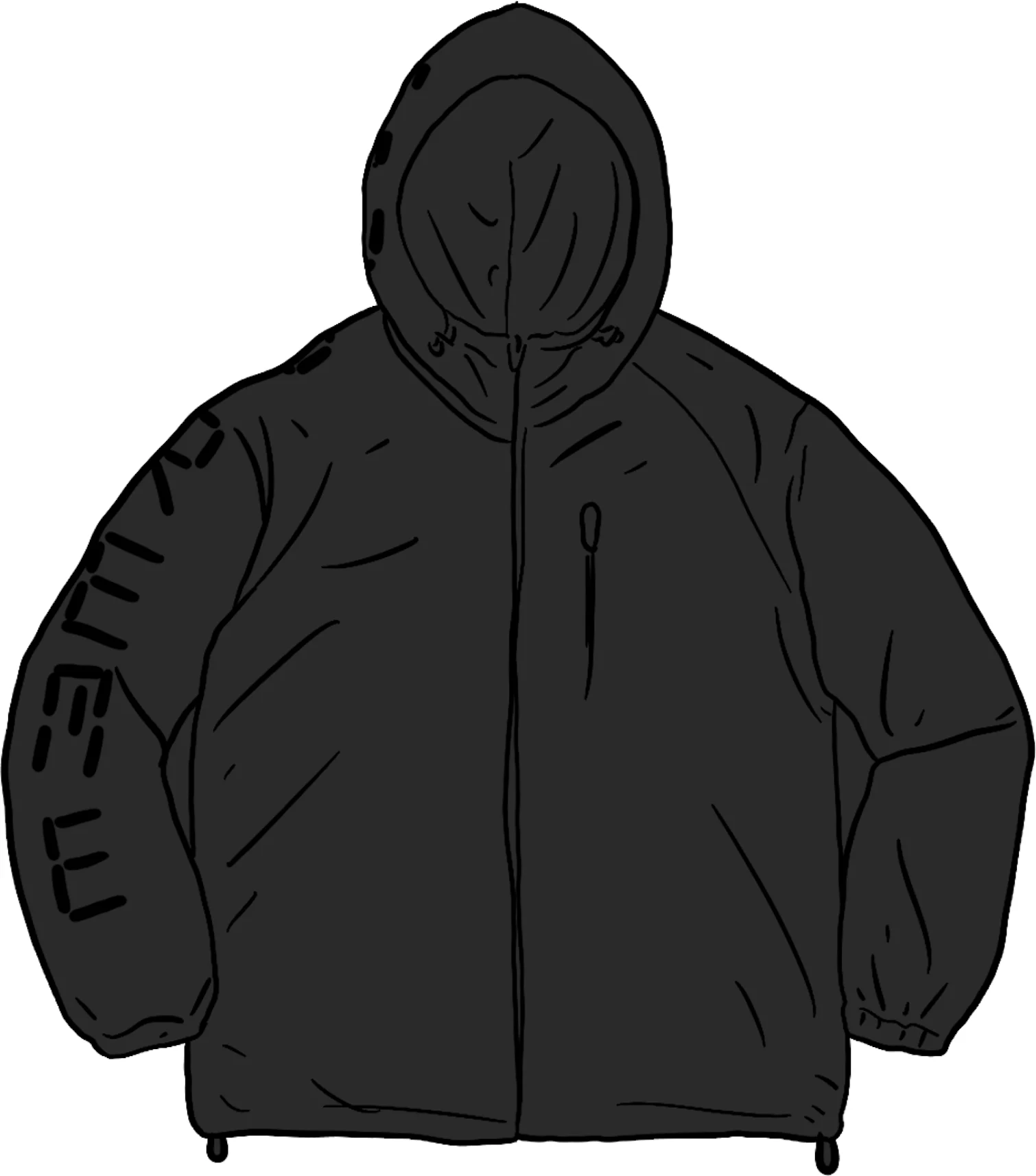 Supreme Digital Logo Track Jacket Black