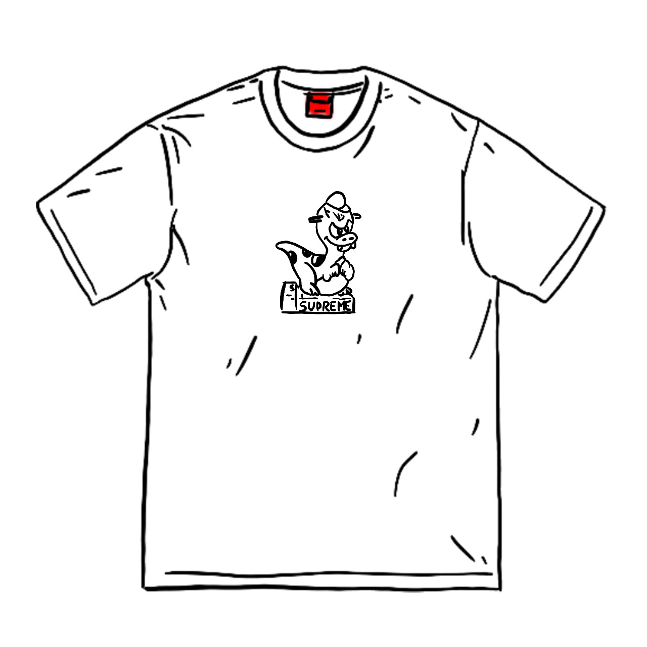 supreme Dinosaur tee White MサイズTシャツ/カットソー(半袖/袖なし)
