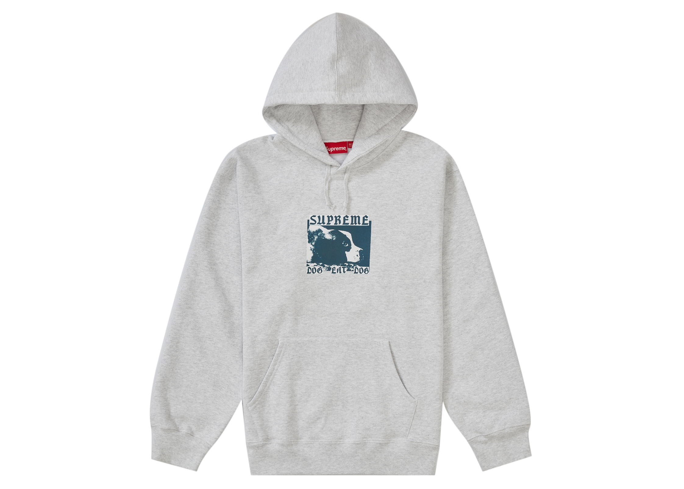 Supreme Dog Eat Dog Hooded Sweatshirt Ash Grey Men's - SS22 - US