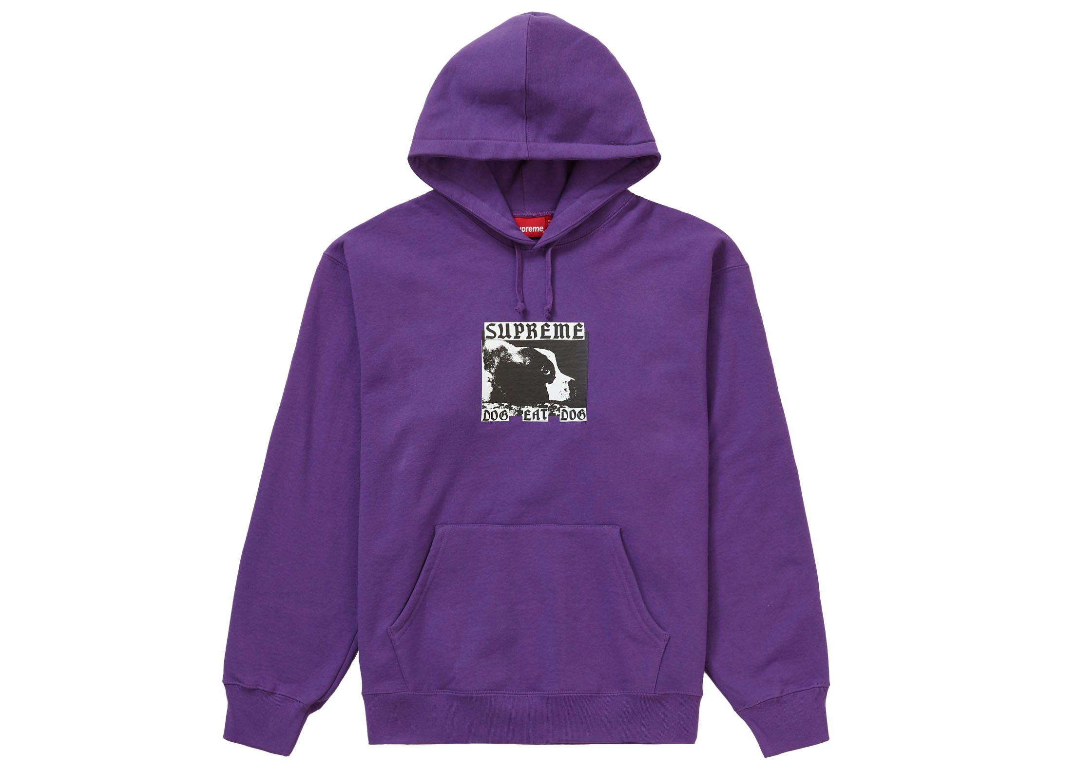 Supreme Dog Eat Dog Hooded Sweatshirt Purple - SS22 - KR