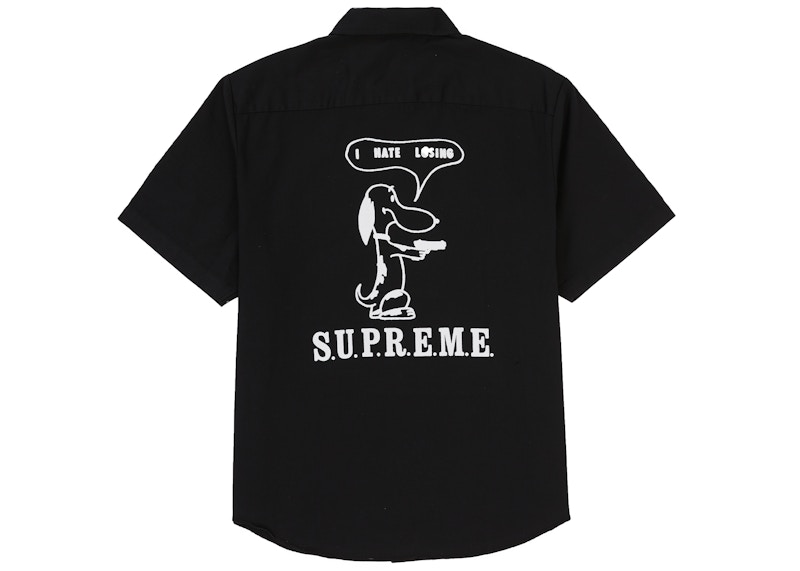 Supreme Dog S/S Work Shirt Black Sサイズ-