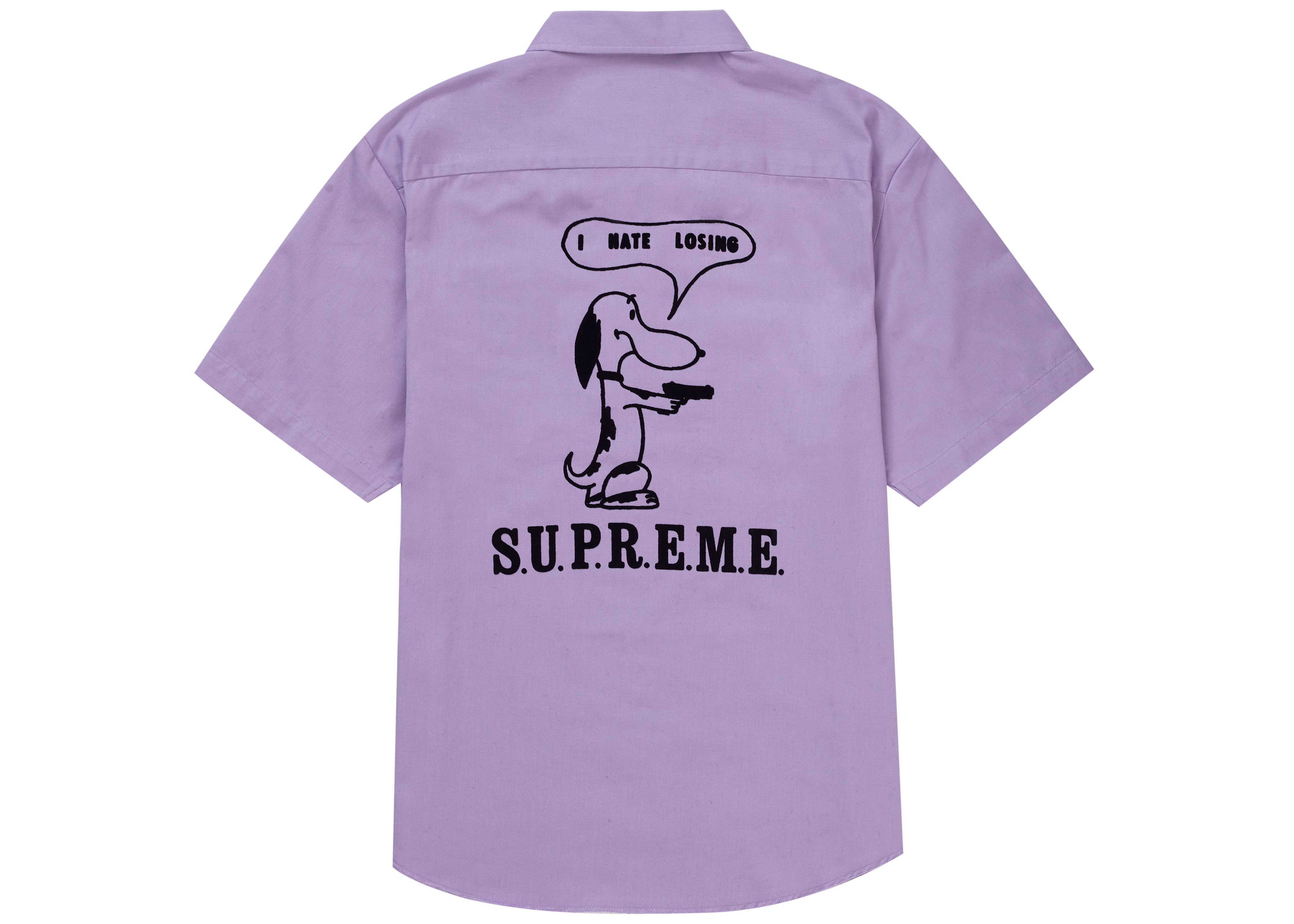 Supreme Dog S/S Work Shirt Pale Purple Men's - SS21 - US