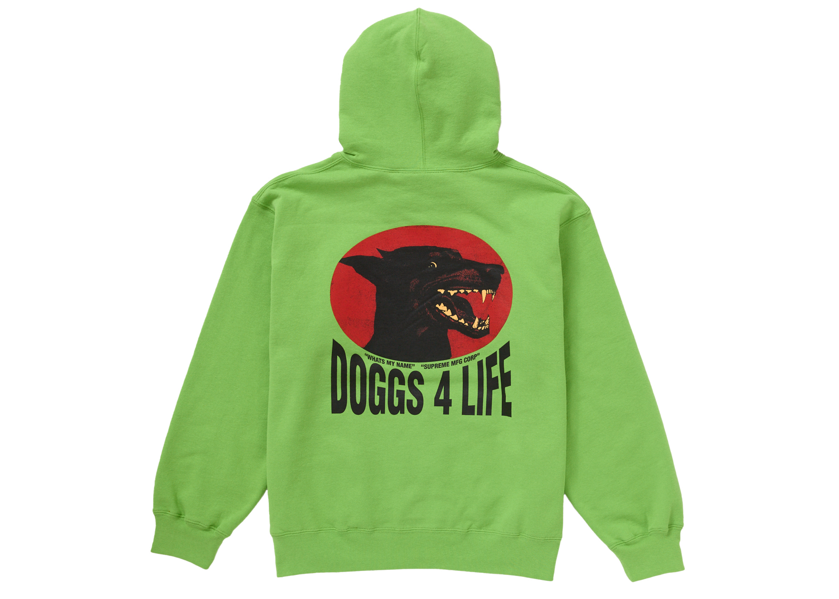 Supreme Doggs Hooded Sweatshirt Lime