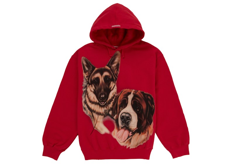 Sudadera con capucha Supreme Dogs Rojo