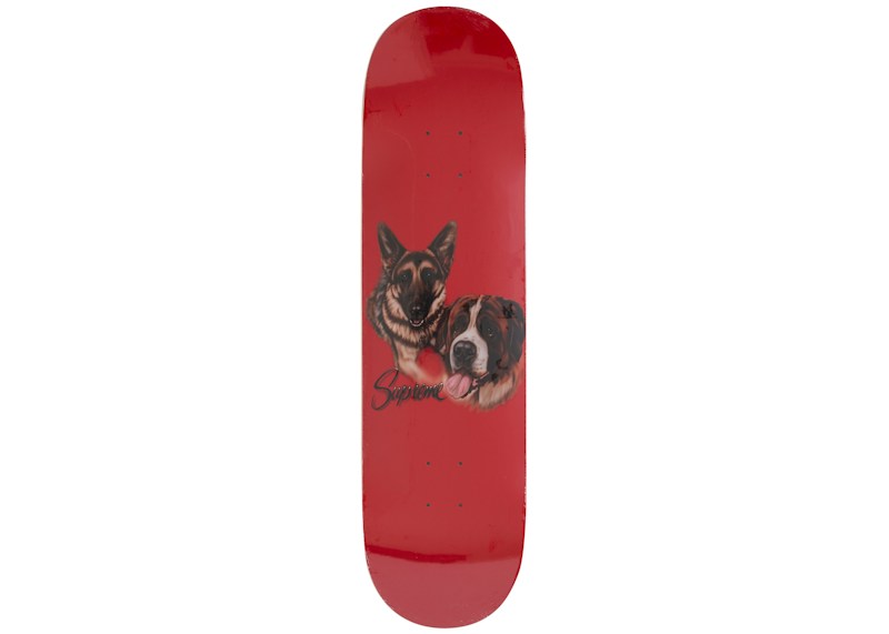 Supreme Dogs Skateboard Deck Red