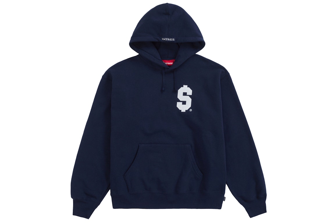 Pre-owned Supreme $ Hooded Sweatshirt Navy