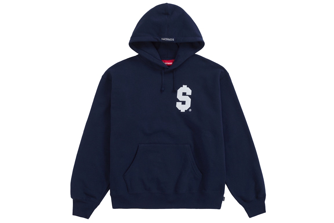 Click to view more detailed imagery on our partner's website Pre-owned Supreme $ Hooded Sweatshirt Navy