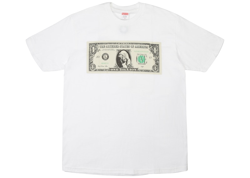 Supreme Dollar Tee White Men's - FW17 - US