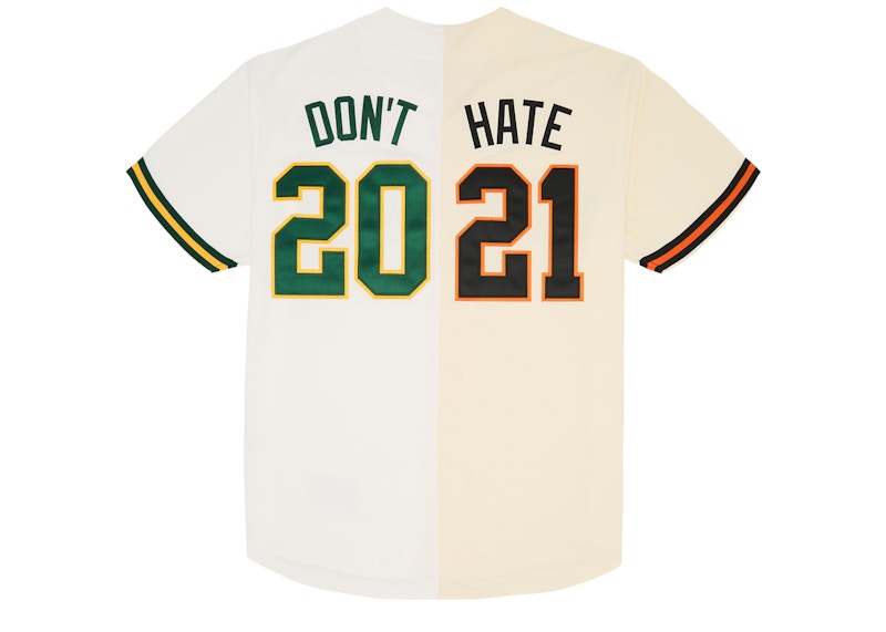 Supreme Don't Hate Baseball Jersey Natural Men's - SS21 - US