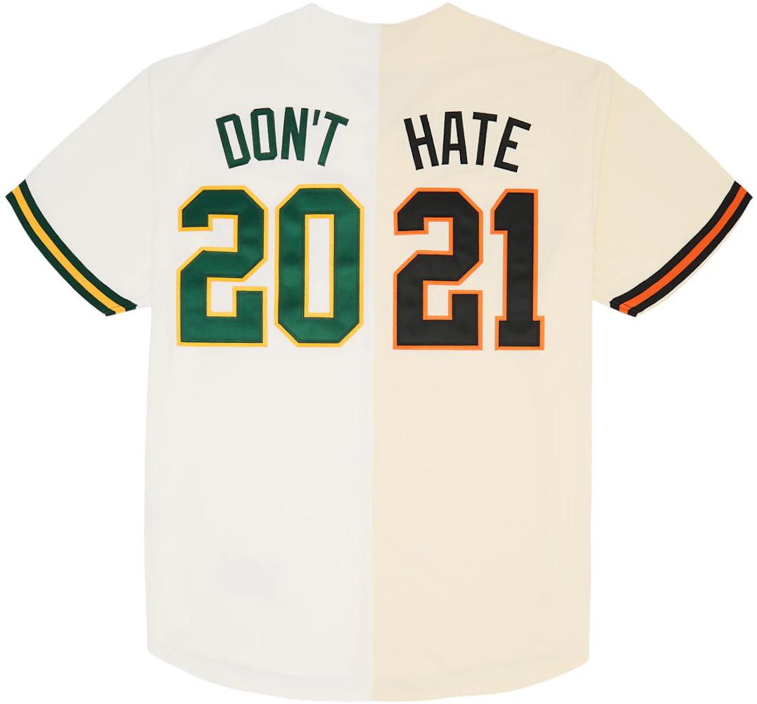 Supreme Don’t Hate Baseball Jersey 2 Tone (Large) SS 2021