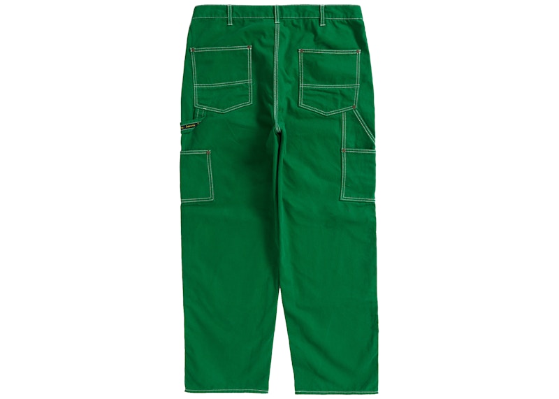 Supreme Double Knee Canvas Painter Pant Green Men's - SS22 - US