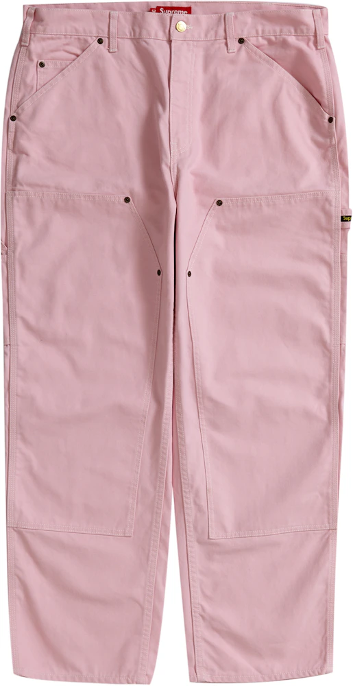 Supreme Double Knee Canvas Painter Pant Pale Pink Men's - SS22 - US