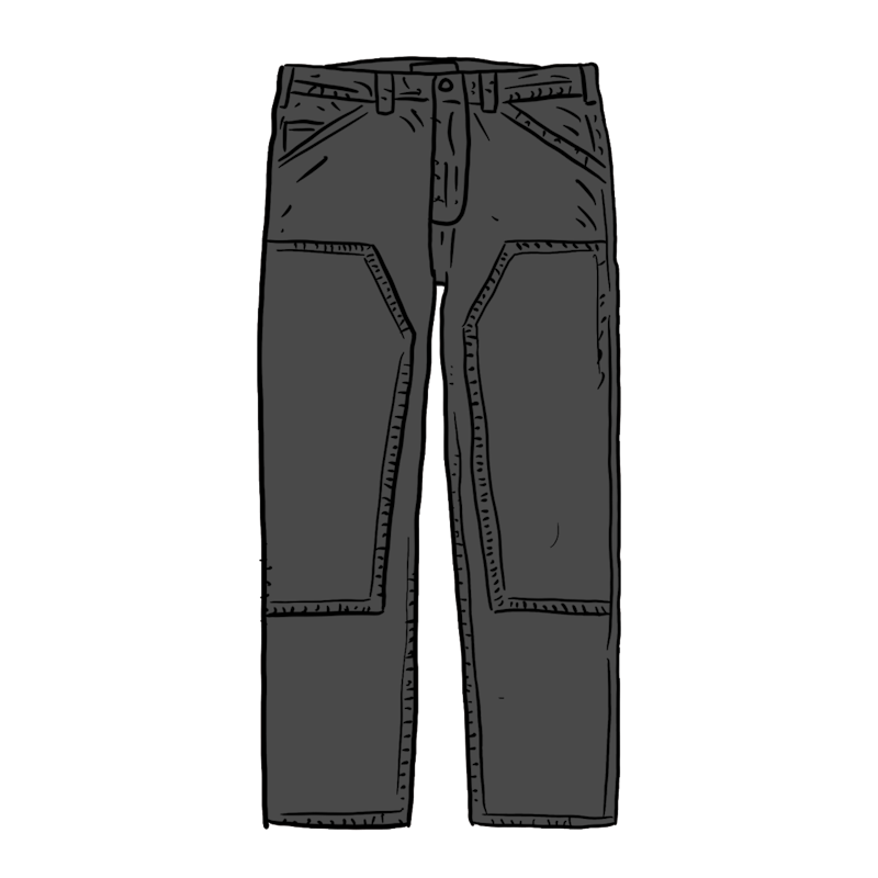 double knee corduroy painter pant