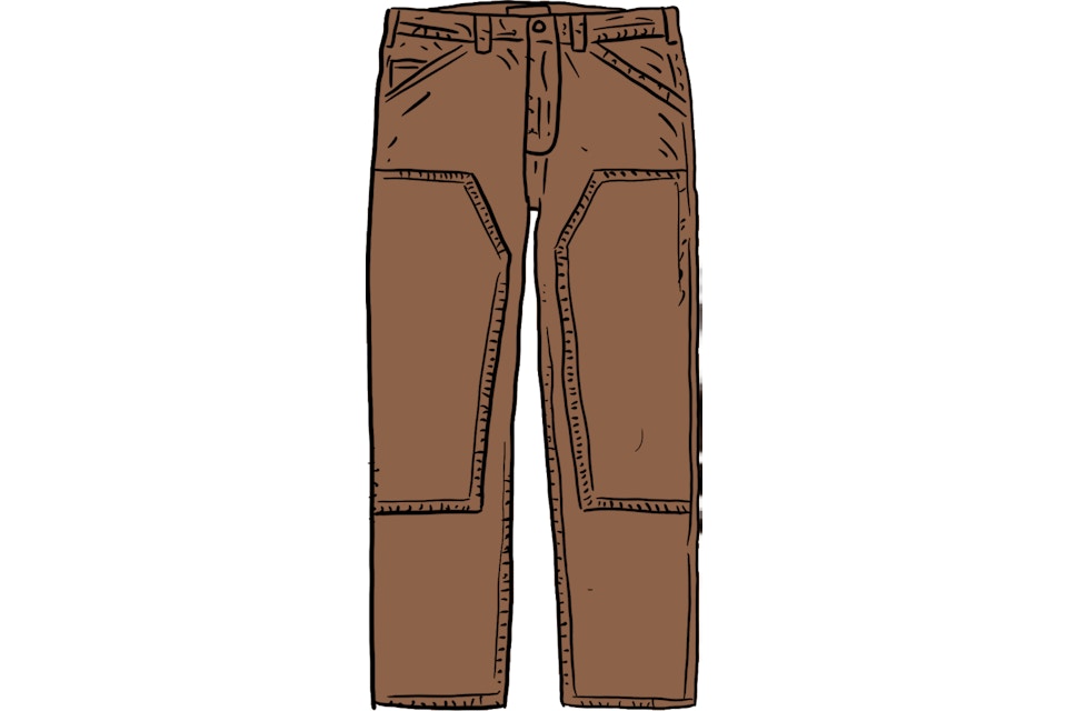 Supreme Double Knee Corduroy Painter Pant Brown Ss21 Supreme Double Knee Corduroy Painter Pant Brown Ss21
