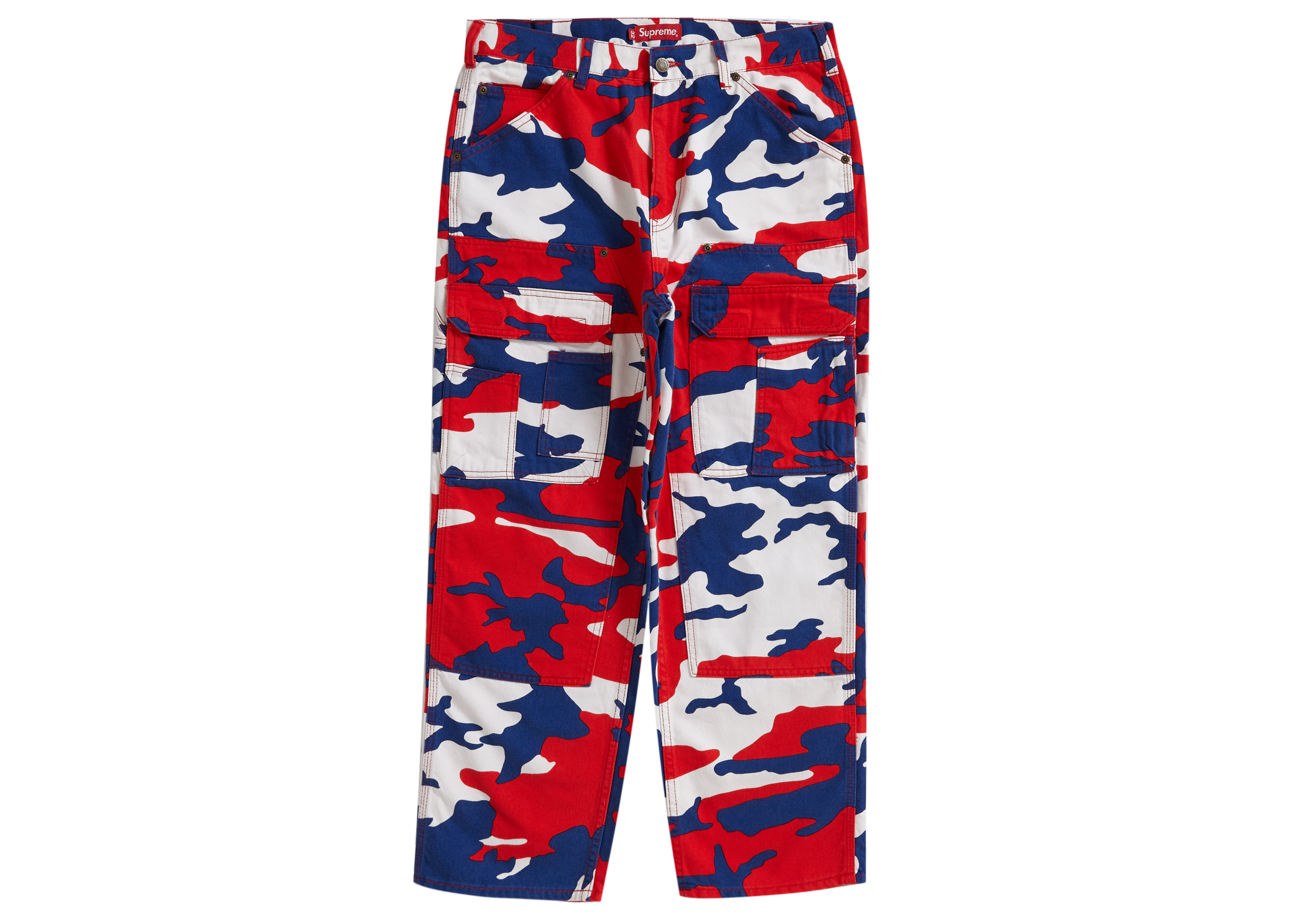 Supreme Double Knee Denim Utility Pant Red Camo - SS22 - US