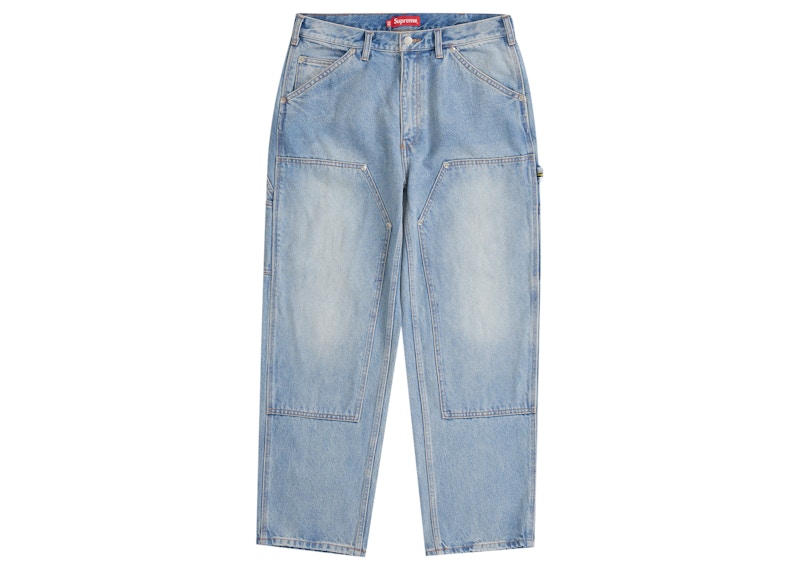 supreme Double Knee Denim Painter Pant 青BlueSIZE - デニム/ジーンズ