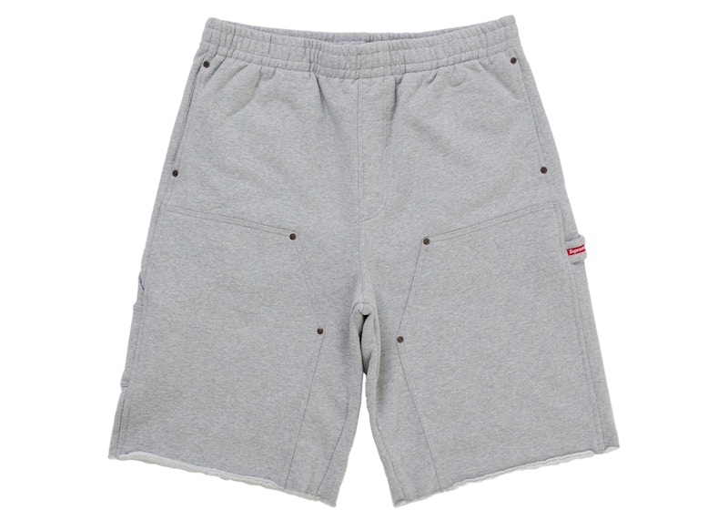 Supreme Double Knee Painter Sweatshort Grey Men's - SS26 - US