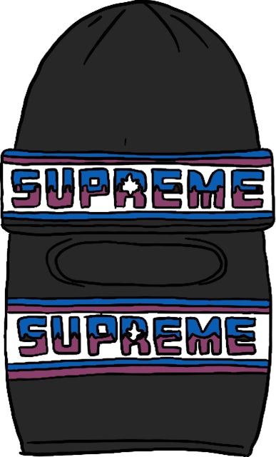 Supreme - Double Logo Facemask Beanie