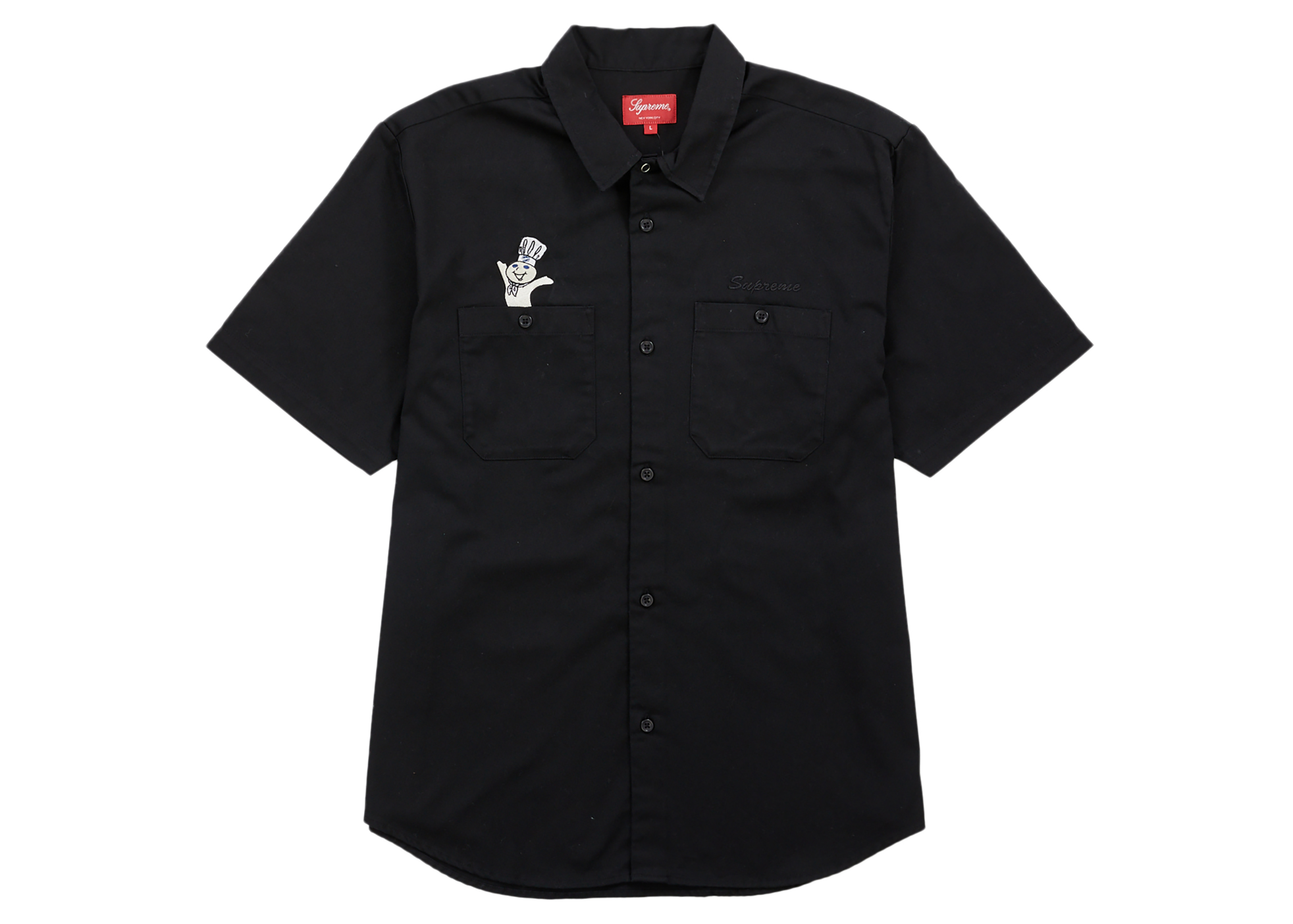 Supreme Doughboy S/S Work Shirt Black - FW22 Men's - US